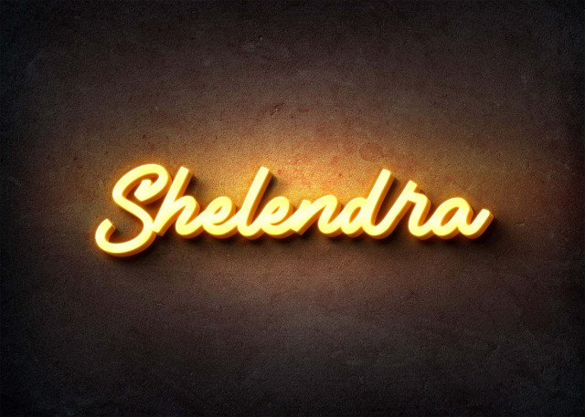Free photo of Glow Name Profile Picture for Shelendra