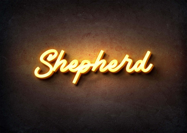 Free photo of Glow Name Profile Picture for Shepherd