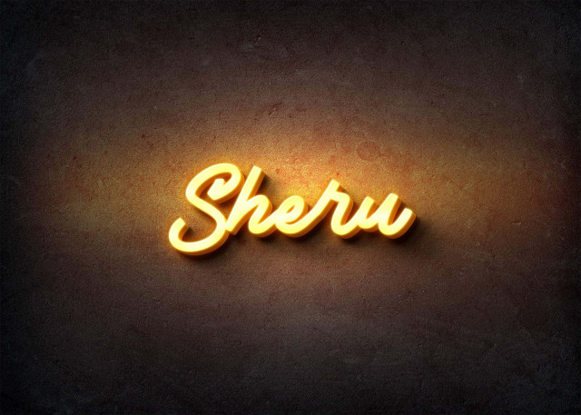 Free photo of Glow Name Profile Picture for Sheru