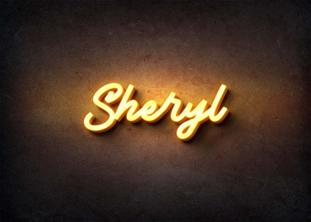 Free photo of Glow Name Profile Picture for Sheryl