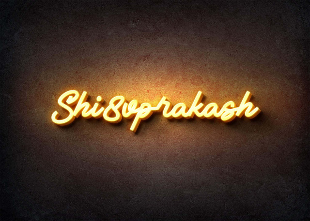 Free photo of Glow Name Profile Picture for Shi8vprakash