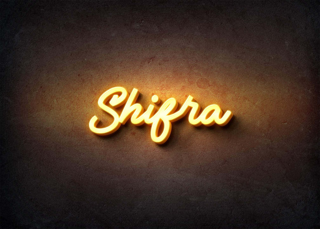Free photo of Glow Name Profile Picture for Shifra