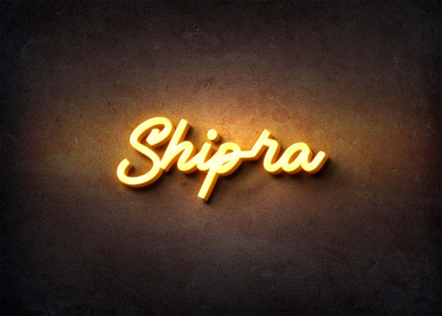 Free photo of Glow Name Profile Picture for Shipra