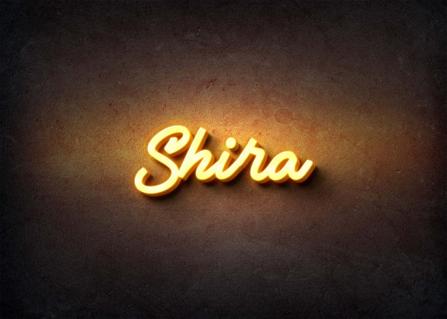 Free photo of Glow Name Profile Picture for Shira