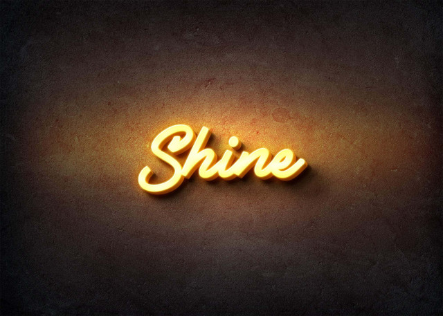 Free photo of Glow Name Profile Picture for Shine