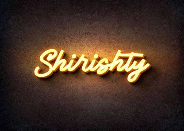 Free photo of Glow Name Profile Picture for Shirishty