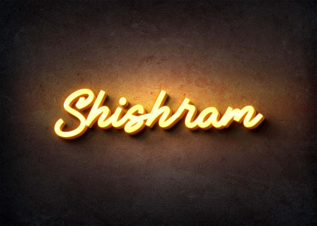 Free photo of Glow Name Profile Picture for Shishram
