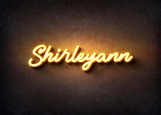 Free photo of Glow Name Profile Picture for Shirleyann