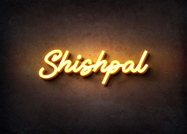 Free photo of Glow Name Profile Picture for Shishpal