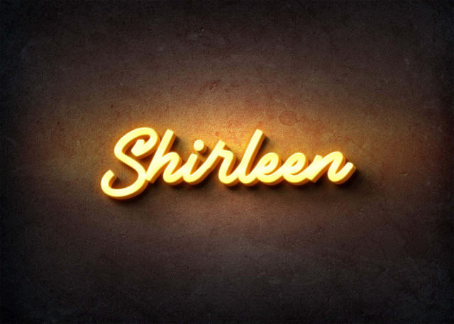 Free photo of Glow Name Profile Picture for Shirleen