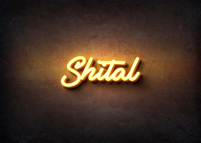 Free photo of Glow Name Profile Picture for Shital