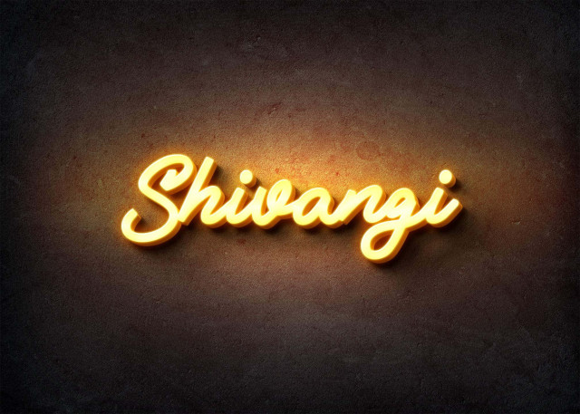 Free photo of Glow Name Profile Picture for Shivangi