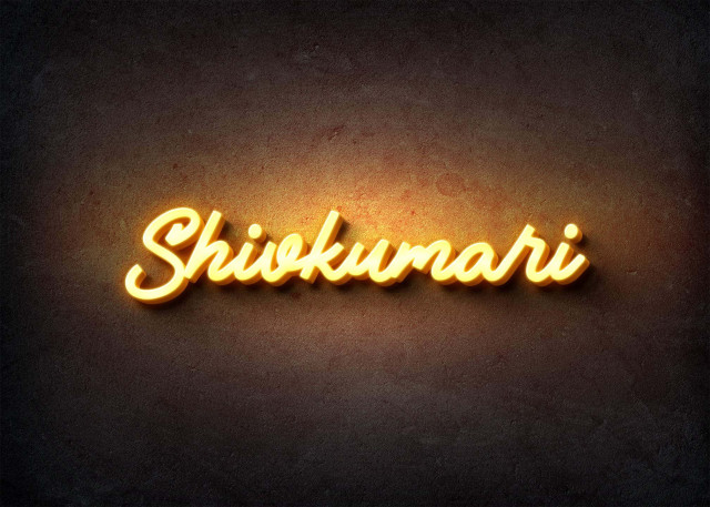 Free photo of Glow Name Profile Picture for Shivkumari