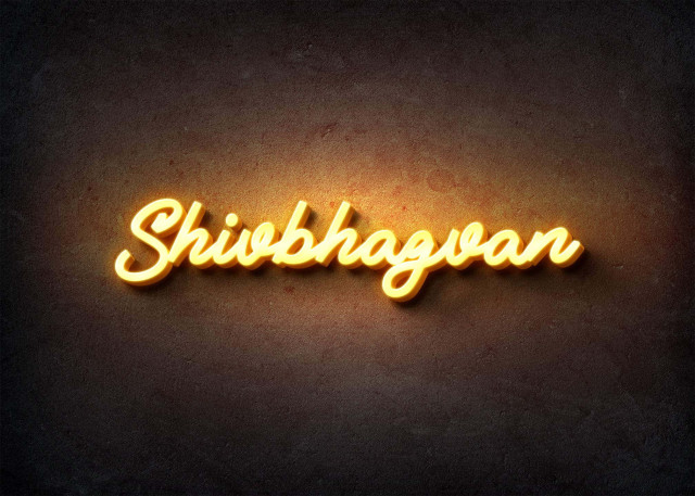 Free photo of Glow Name Profile Picture for Shivbhagvan