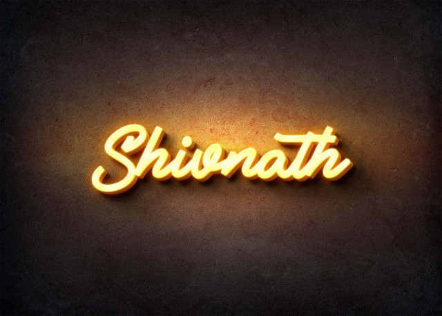Free photo of Glow Name Profile Picture for Shivnath