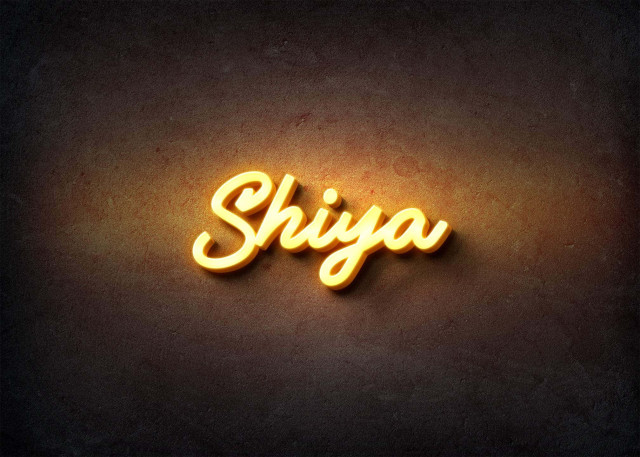 Free photo of Glow Name Profile Picture for Shiya