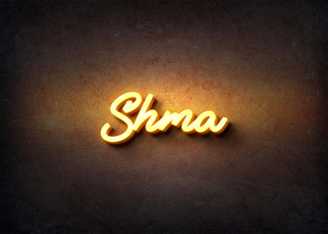 Free photo of Glow Name Profile Picture for Shma