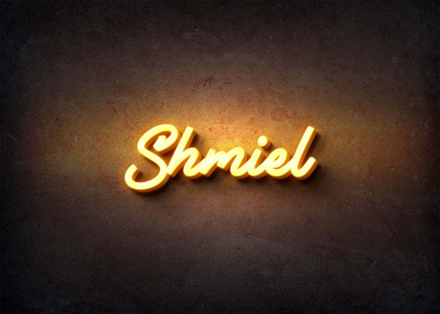 Free photo of Glow Name Profile Picture for Shmiel