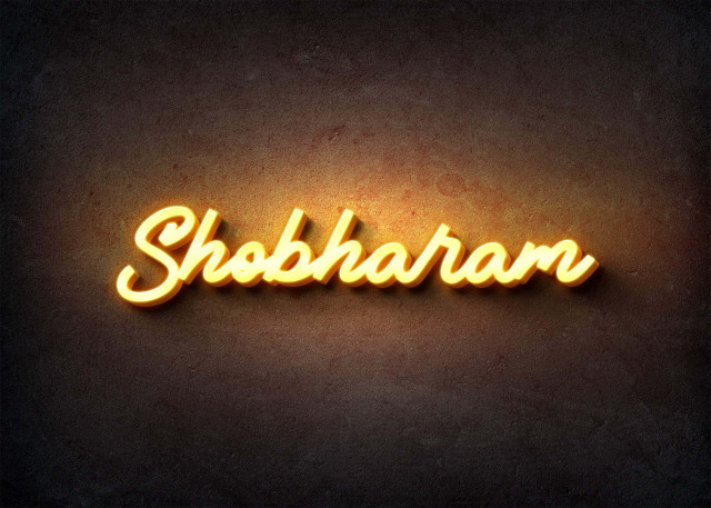 Free photo of Glow Name Profile Picture for Shobharam