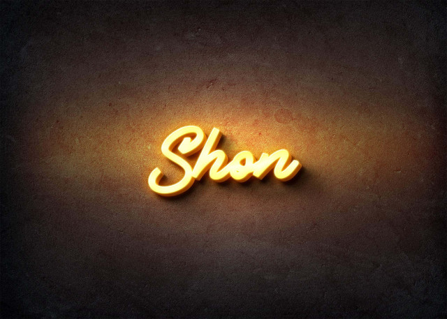 Free photo of Glow Name Profile Picture for Shon