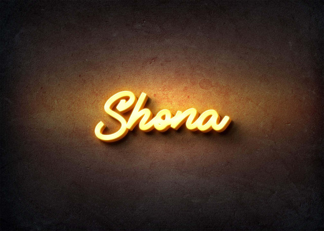 Free photo of Glow Name Profile Picture for Shona