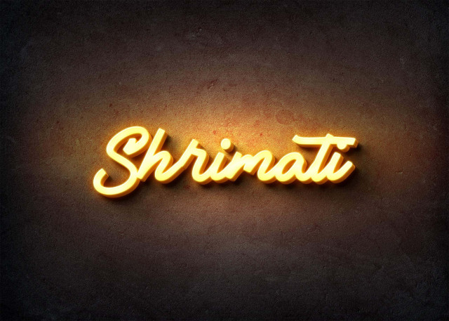 Free photo of Glow Name Profile Picture for Shrimati