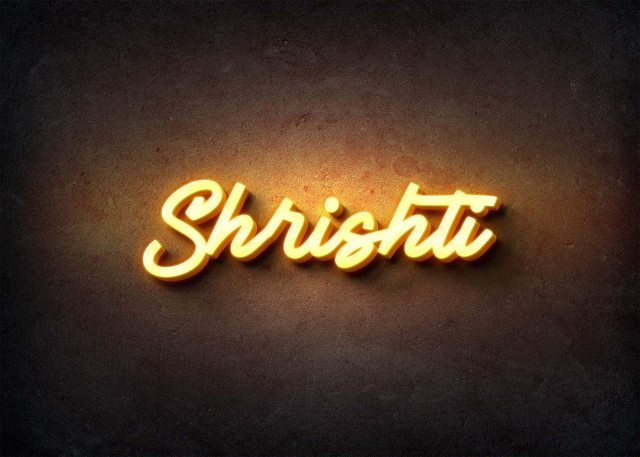 Free photo of Glow Name Profile Picture for Shrishti