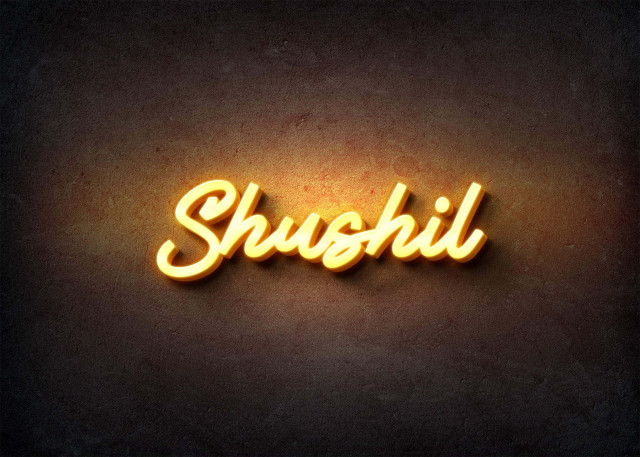 Free photo of Glow Name Profile Picture for Shushil