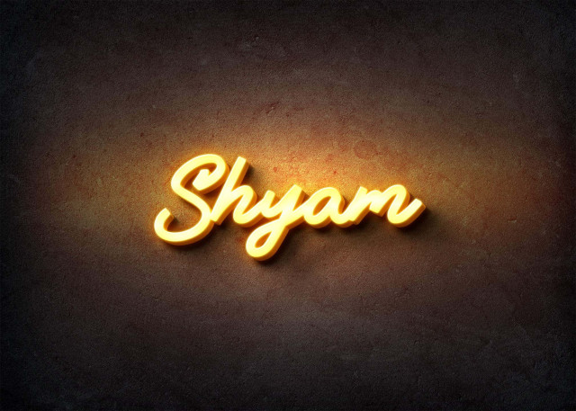 Free photo of Glow Name Profile Picture for Shyam