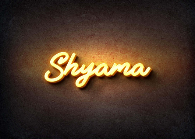 Free photo of Glow Name Profile Picture for Shyama