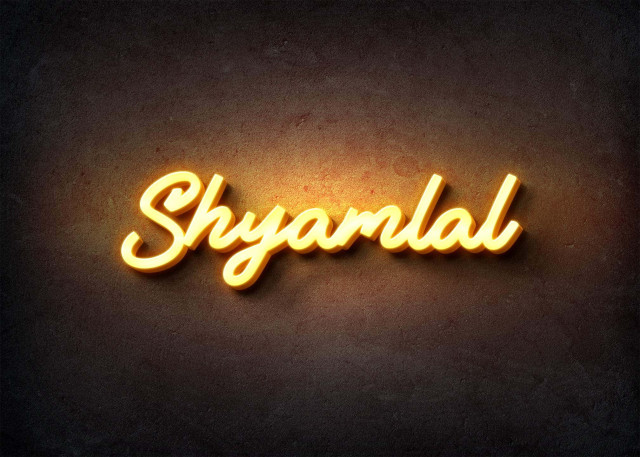 Free photo of Glow Name Profile Picture for Shyamlal