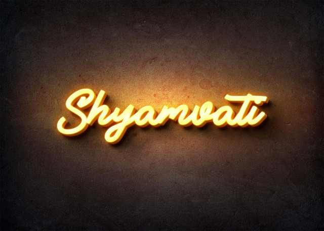 Free photo of Glow Name Profile Picture for Shyamvati