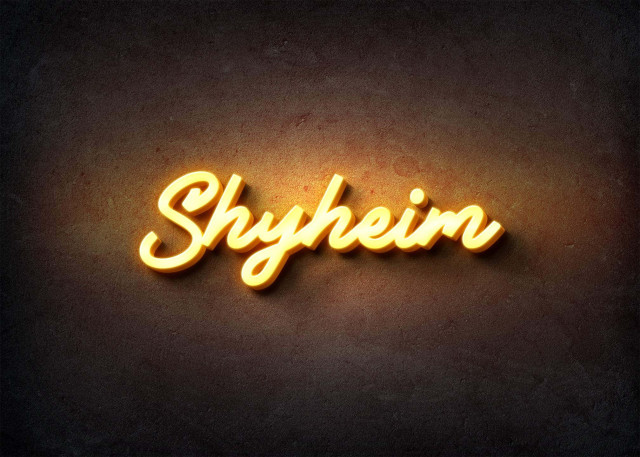 Free photo of Glow Name Profile Picture for Shyheim