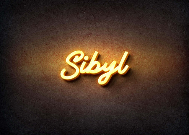 Free photo of Glow Name Profile Picture for Sibyl