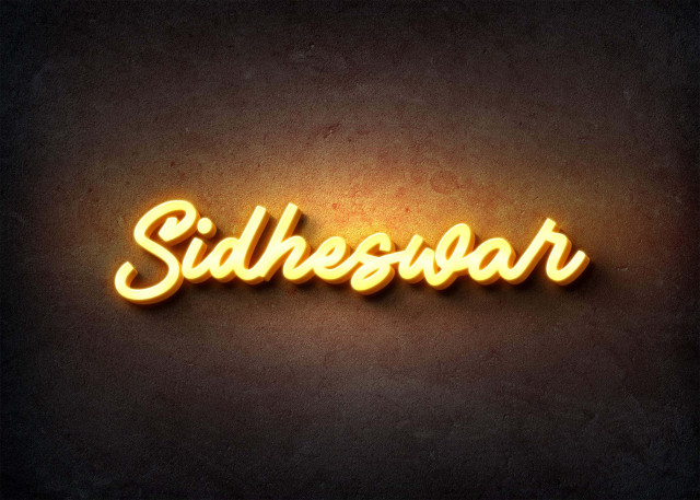 Free photo of Glow Name Profile Picture for Sidheswar