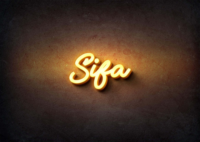 Free photo of Glow Name Profile Picture for Sifa
