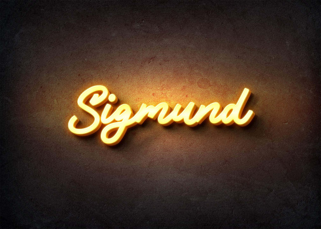 Free photo of Glow Name Profile Picture for Sigmund