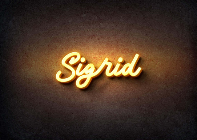 Free photo of Glow Name Profile Picture for Sigrid