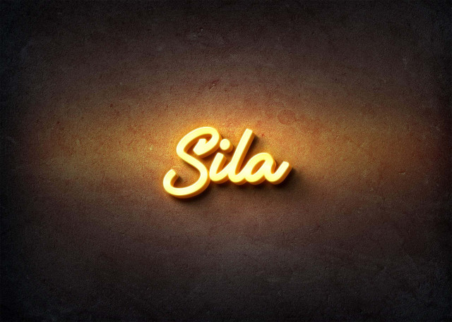 Free photo of Glow Name Profile Picture for Sila