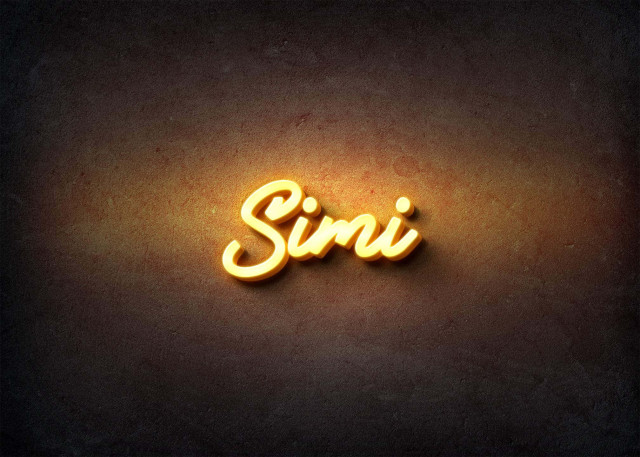 Free photo of Glow Name Profile Picture for Simi