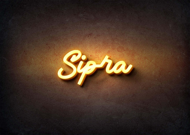 Free photo of Glow Name Profile Picture for Sipra