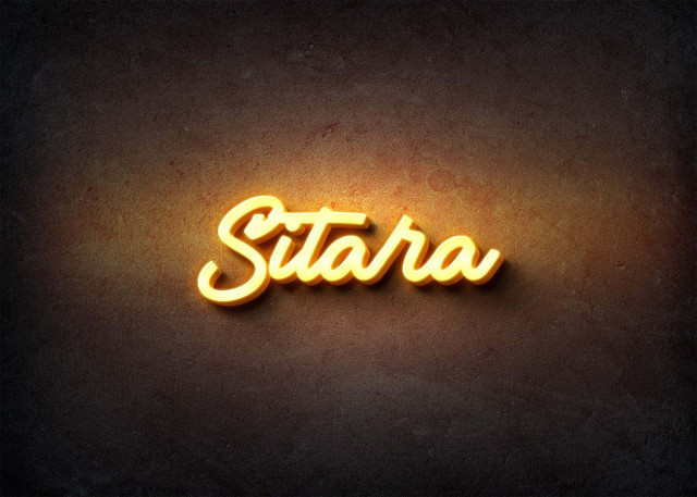 Free photo of Glow Name Profile Picture for Sitara