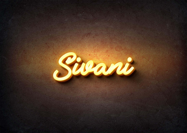 Free photo of Glow Name Profile Picture for Sivani