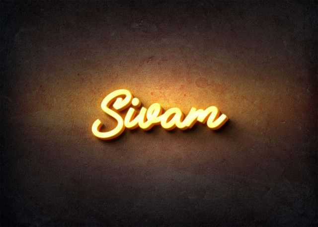 Free photo of Glow Name Profile Picture for Sivam