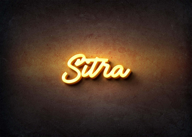 Free photo of Glow Name Profile Picture for Sitra