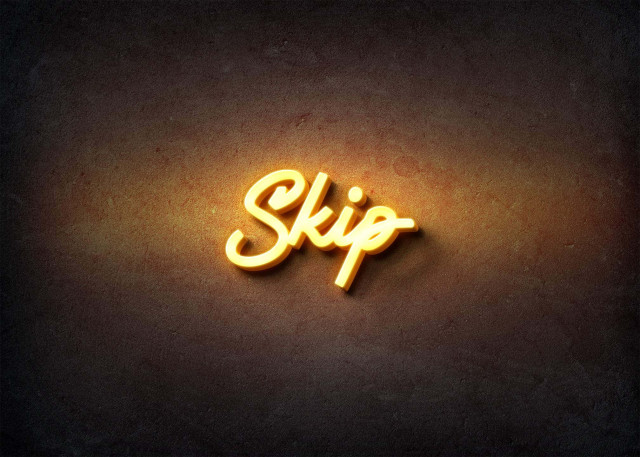 Free photo of Glow Name Profile Picture for Skip