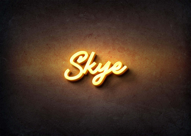 Free photo of Glow Name Profile Picture for Skye
