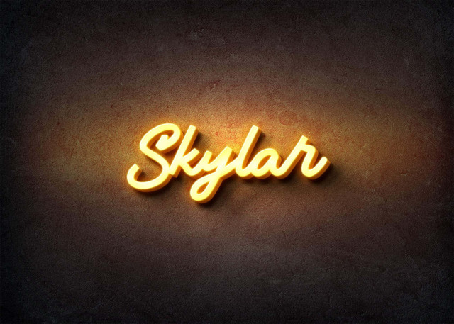 Free photo of Glow Name Profile Picture for Skylar