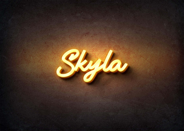 Free photo of Glow Name Profile Picture for Skyla