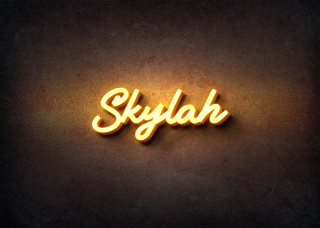 Free photo of Glow Name Profile Picture for Skylah